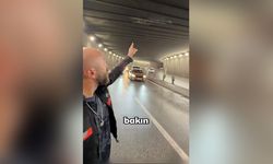 Mevlana Altgeçidi’nde tehlike saçan su! Motosiklet sürücüsü kaza yaptı