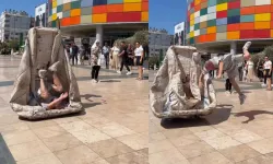 Taklacı fenomen Antalya'yı şaşkına çevirdi! Kendini yerden yere attı