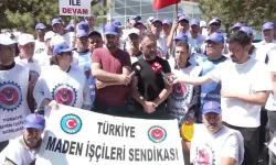Antalya Barosu’ndan Ankara’da direnen maden işçilerine destek