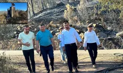 Yeni Parti heyeti yangın bölgesi Kumluca'da
