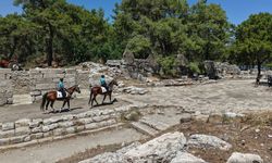 Phaselis’te atlı jandarma nöbeti