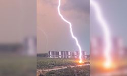 Antalya’da Masadağı’na yıldırım düştü!