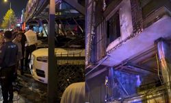 Kepez'de oto galeride çıkan yangın 3 katlı apartmana sıçradı!