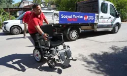 Kocagöz’den istedi, akülü sandalyesi kapısına geldi