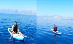 Konyaaltı’ndan açıldılar, denizin ortasında mahsur kaldılar