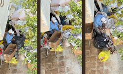 Antalya’da apartman bahçesi çöplüğe döndü! Görüntüler tepki çekti
