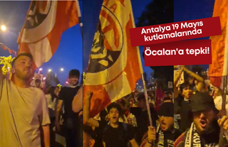 Antalya'da 19 Mayıs kutlamalarında Öcalan'a tepki!