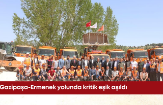 Gazipaşa-Ermenek yolunda kritik eşik aşıldı