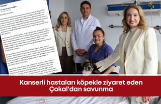 Kanserli hastaları köpekle ziyaret eden Çokal'dan savunma