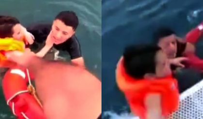 Mersin'de denizde sürüklenen 6 yaşındaki çocuk kurtarıldı