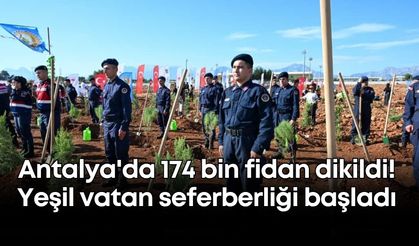 Antalya'da 174 bin fidan dikildi! Yeşil vatan seferberliği başladı