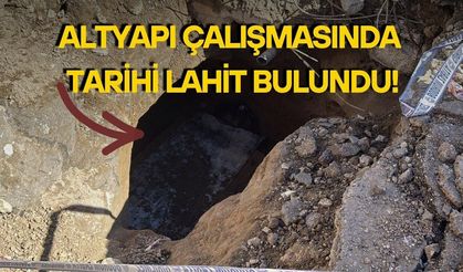 Muğla’da altyapı çalışmasında tarihi lahit bulundu!