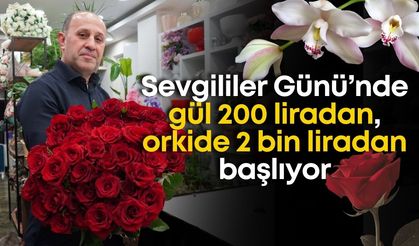 Sevgililer Günü’nde gül 200 liradan, orkide 2 bin liradan başlıyor