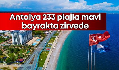 Antalya 233 plajla mavi bayrakta zirvede