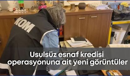 Antalya'da usulsüz esnaf kredisi operasyonuna ait yeni görüntüler