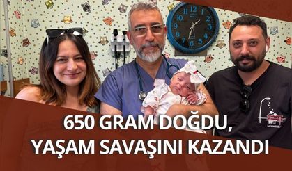 650 gram doğdu, yaşam savaşını kazandı
