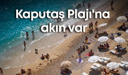 Kaputaş Plajı'na akın var: Turkuaz deniz ve altın kum büyülüyor