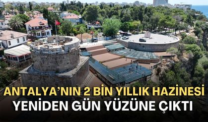 Antalya'nın 2 bin yıllık hazinesi yeniden gün yüzüne çıktı! Hıdırlık Kulesi ziyaretçilerini ağırlıyor