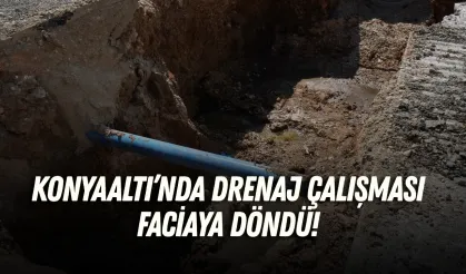 Konyaaltı’nda drenaj çalışması faciaya döndü! Atık su bir gündür sokağa akıyor
