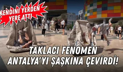 Taklacı fenomen Antalya'yı şaşkına çevirdi! Kendini yerden yere attı