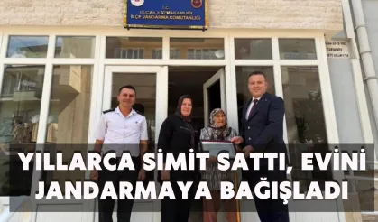 Yıllarca simit sattılar, Antalya’daki evlerini jandarmaya bağışladılar!