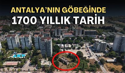 Antalya’nın göbeğinde 1700 yıllık tarih! Roma Hamamı tellerin ardında