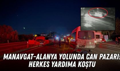 Manavgat-Alanya yolunda can pazarı! Herkes yardıma koştu