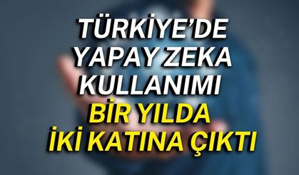 Türkiye’de yapay zeka kullanımı bir yılda iki katına çıktı