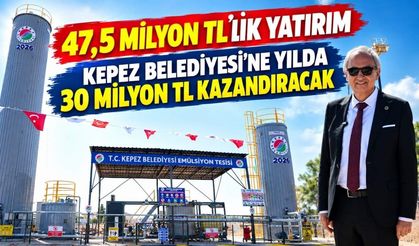 47,5 milyon TL’lik yatırım, Kepez Belediyesi’ne yılda 30 milyon TL kazandıracak