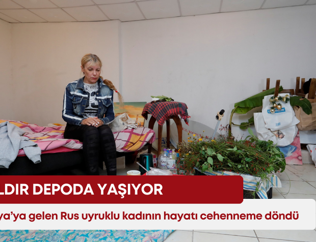 Antalya’ya gelen Rus uyruklu kadının hayatı cehenneme döndü! 4 yıldır depoda yaşıyor