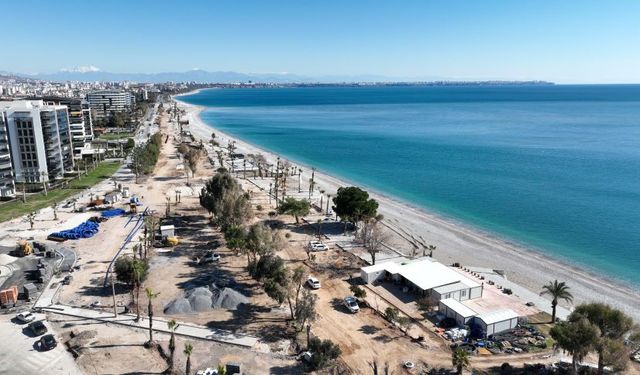 Büyükşehir, 2. Etap Konyaaltı Sahili Projesi'ni hızlandırdı