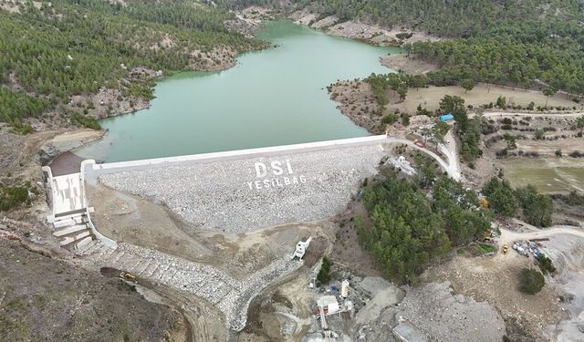 Manavgat Yeşilbağ Barajı su tutmaya başladı