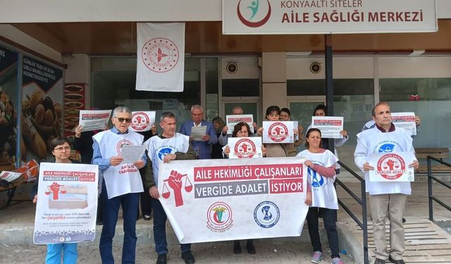 Antalya'da sağlıkçıların “Vergide Adalet” mücadelesi sürüyor!