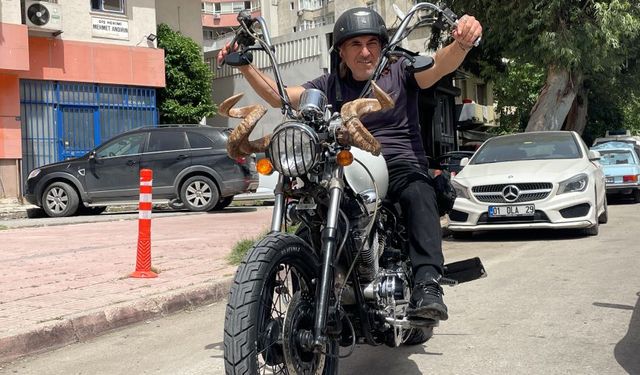 Adana'da motosiklet tutkunu adam modifiyede çığır açtı