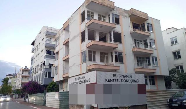 Antalya’da kentsel dönüşüm! Binalar tek tek yıkılıyor