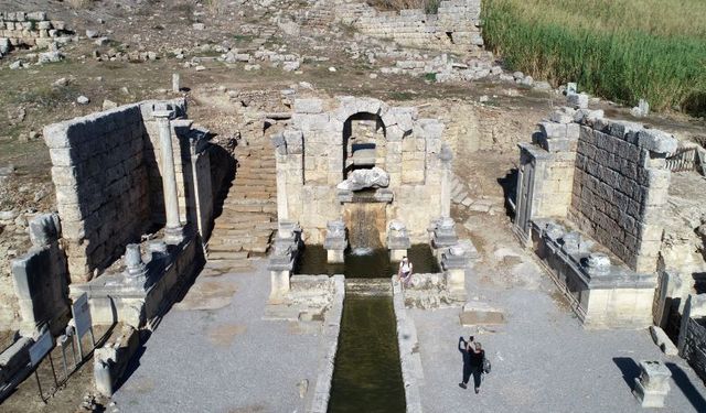 Perge'deki Kestros çeşmesi, 1800 yıl sonra yeniden aktı