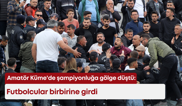 Amatör Küme'de Tefenni Belediyespor'un şampiyonluğuna gölge düştü: Futbolcular birbirine girdi