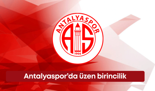 Antalyaspor’da üzen birincilik
