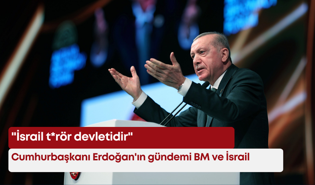Cumhurbaşkanı Erdoğan'ın gündemi BM ve İsrail: "İsrail t*rör devletidir"