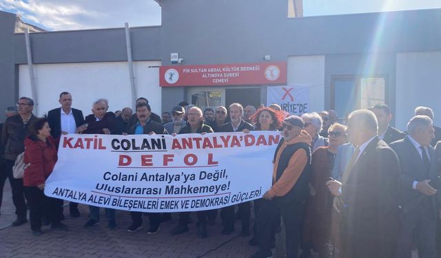 Antalya’da Suriye Devlet Başkanı Colani protesto edildi!