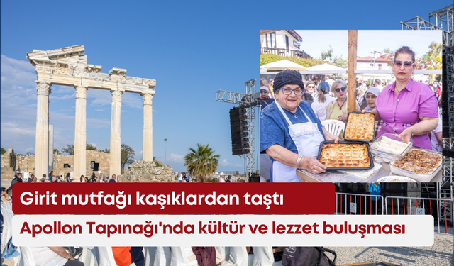 Apollon Tapınağı'nda kültür ve lezzet buluşması: Girit mutfağı kaşıklardan taştı