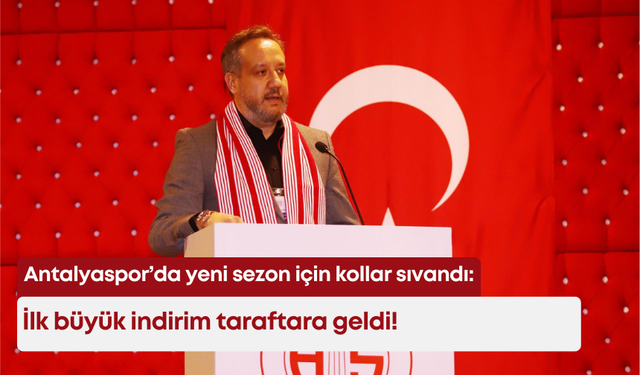 Antalyaspor’da yeni sezon için kollar sıvandı: İlk büyük indirim taraftara geldi!