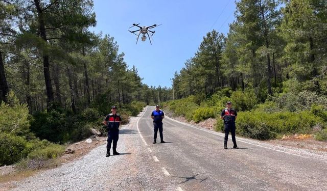Bodrum’da orman yangınlarına karşı dronlu önlem
