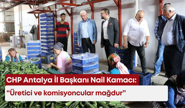 CHP Antalya İl Başkanı Nail Kamacı: “Üretici ve komisyoncular mağdur”