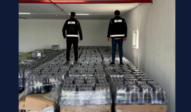 Antalya'da Cumhuriyet tarihinin en büyük kaçak alkol operasyonu
