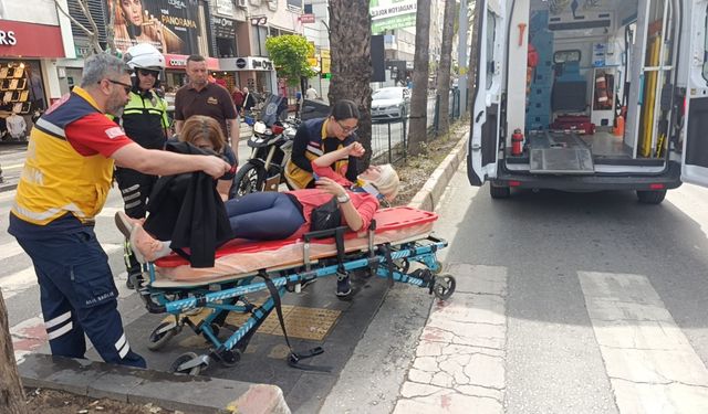 Manavgat’ta korkutan motosiklet kazası: Kask hayat kurtardı