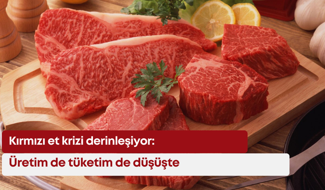Kırmızı et krizi derinleşiyor: Üretim de tüketim de düşüşte