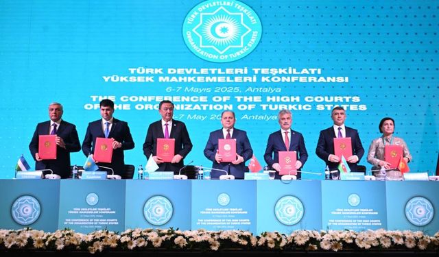 Türki cumhuriyetlerin yüksek yargı temsilcileri Antalya'da buluştu!