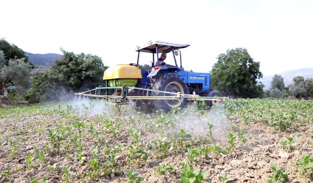 Muğla Büyükşehir'den dolu mağduru üreticiye gübre desteği