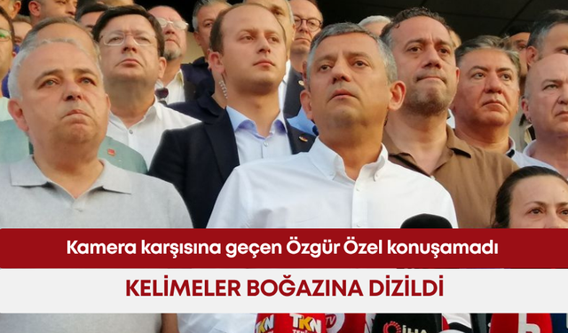 Kamera karşısına geçen Özgür Özel konuşamadı! Kelimeler boğazına dizildi